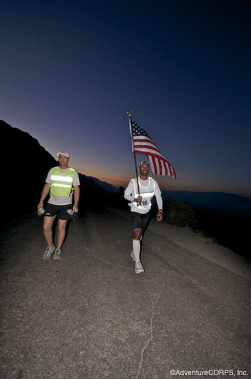 Walking up Portal Road